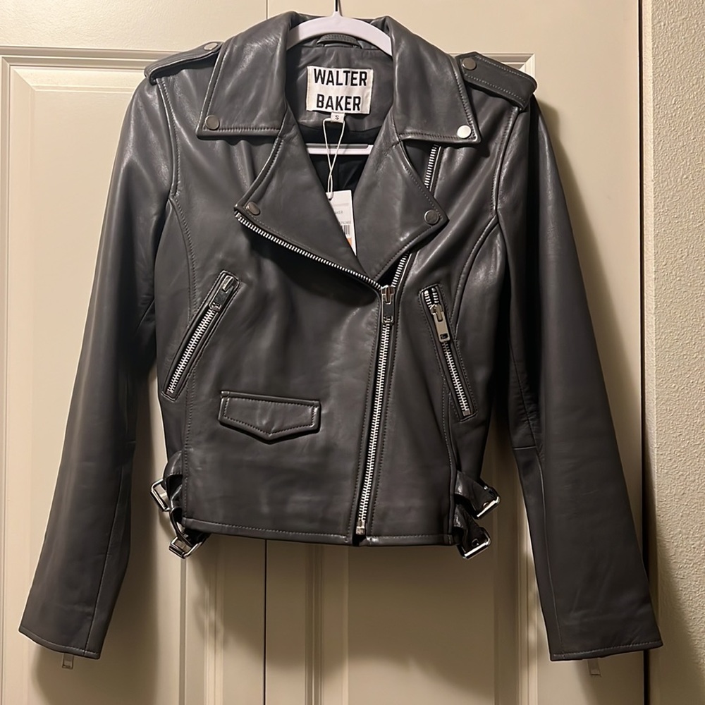 Walter Baker Lamb Leather Jacket Only Worn Once - Picture 10 of 11